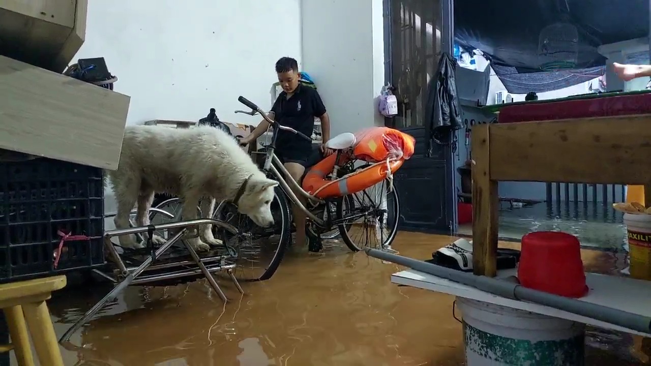 Nước ngập vào nhà cả nửa mét, người Đà Nẵng bắt đầu chạy lụt - Ảnh 5.