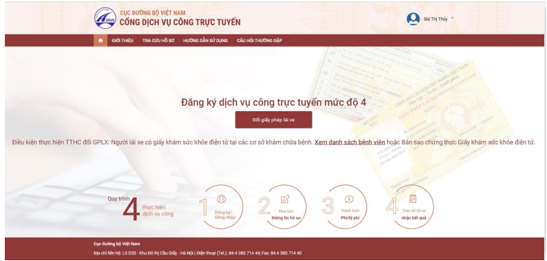 Hướng dẫn chi tiết cách đổi giấy phép lái xe trên mạng tại Hà Nội - Ảnh 9.
