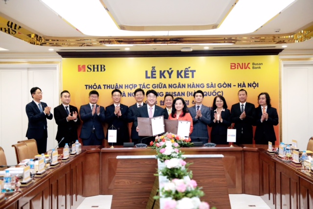 SHB thiết lập quan hệ hợp tác với Ngân hàng Busan (Hàn Quốc) - Ảnh 1.