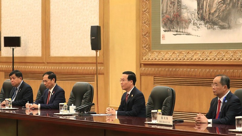 Chủ tịch Tập Cận Bình: Trung Quốc hoan nghênh và ủng hộ Việt Nam phát triển lớn mạnh - Ảnh 3.