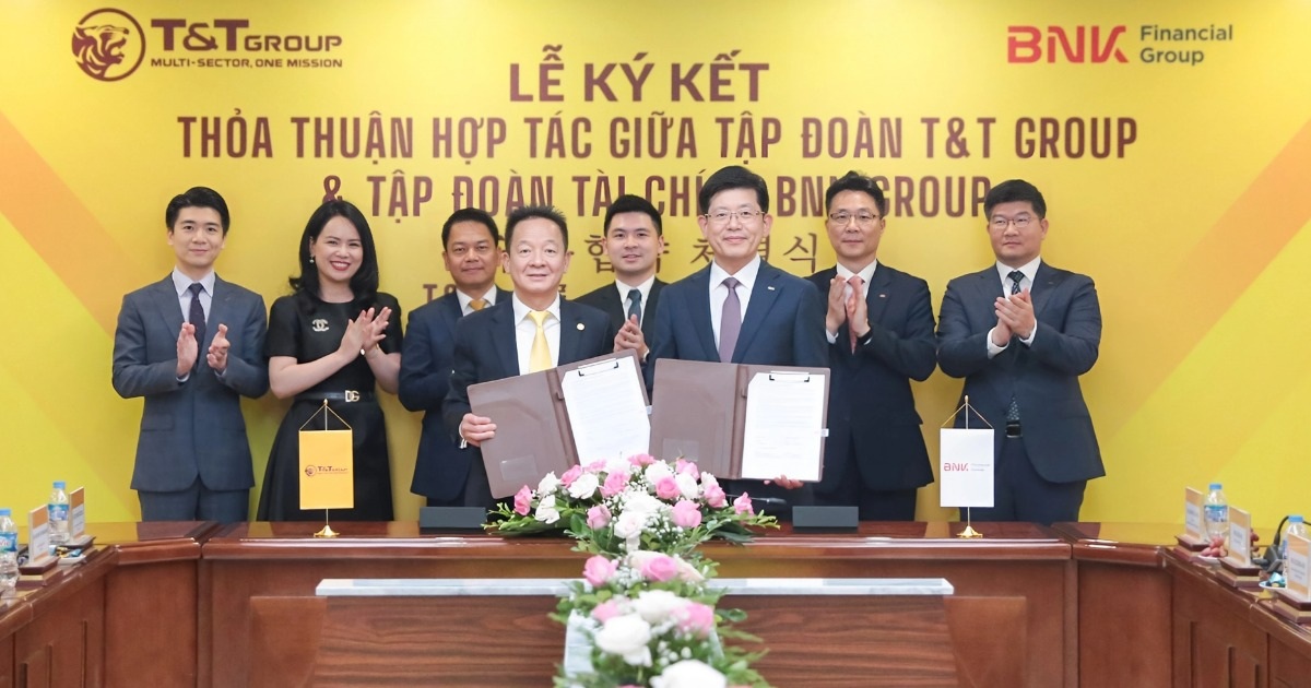 T&T Group hợp tác với BNK - tập đoàn tài chính hàng đầu Hàn Quốc - Ảnh 1.