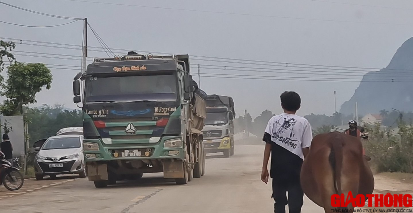 Xe chở có ngọn lộng hành trên các tuyến đường tỉnh ở Hòa Bình   - Ảnh 7.