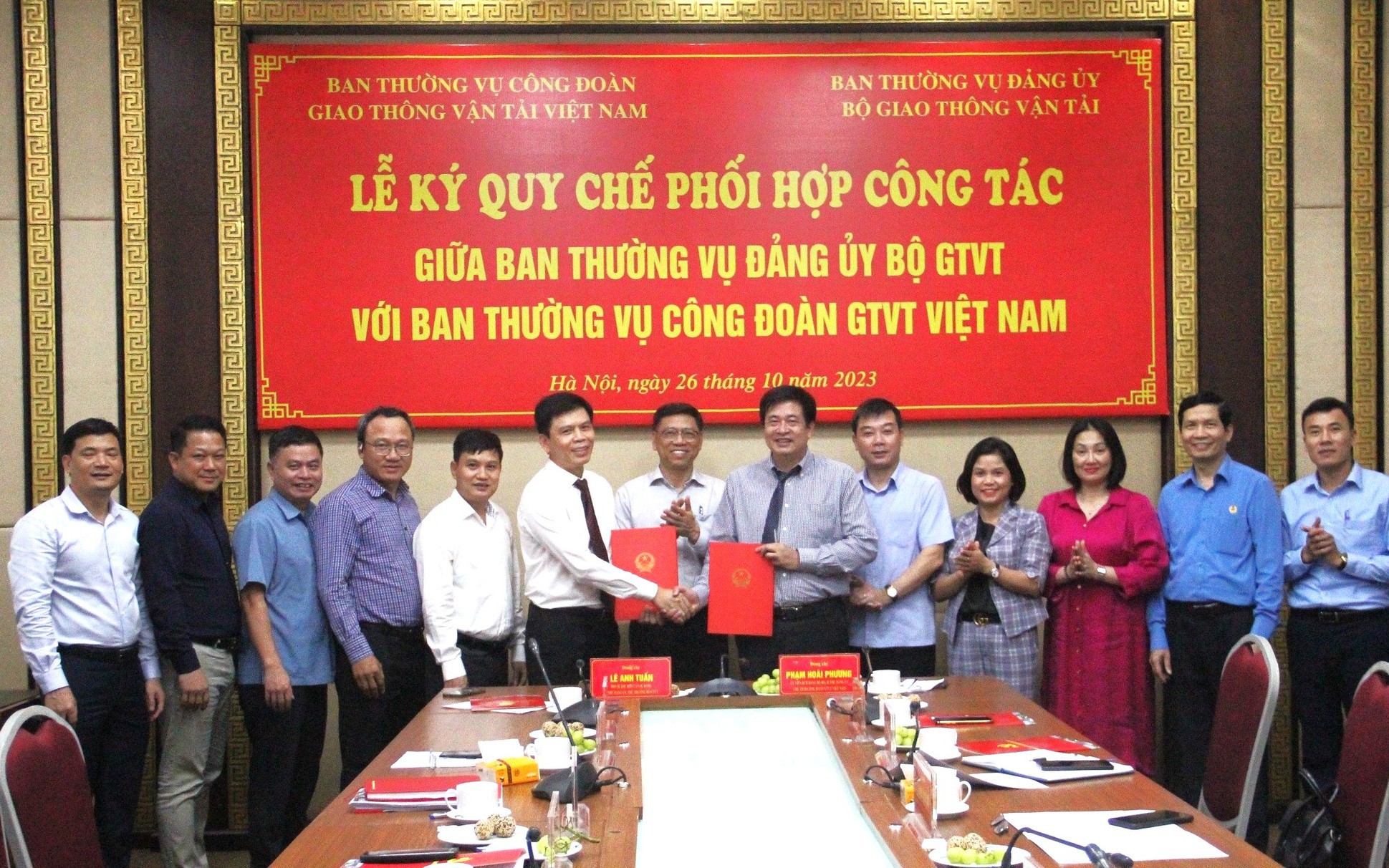 Tăng cường phối hợp công tác giữa Đảng ủy Bộ GTVT và Công đoàn GTVT Việt Nam