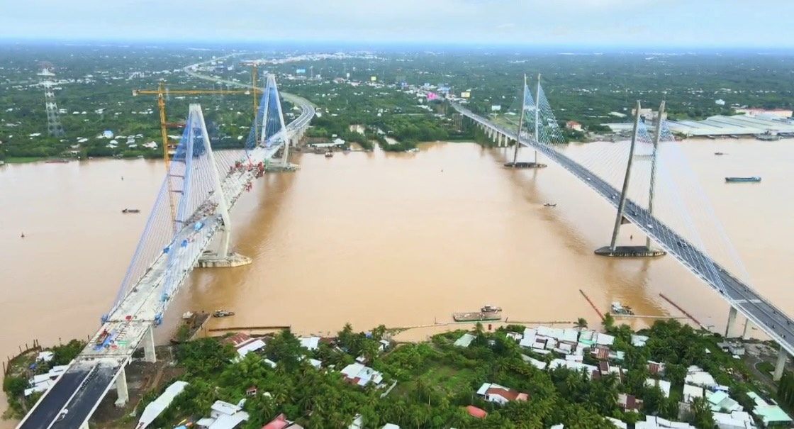 Hợp long cầu Mỹ Thuận 2 vào giữa tháng 10 - Ảnh 1.