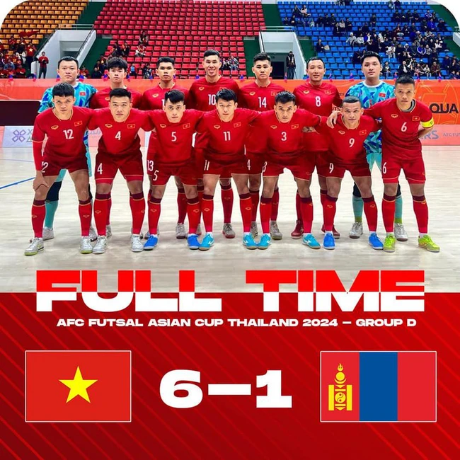 Vòng loại futsal châu Á 2024: Việt Nam hủy diệt Mông Cổ  - Ảnh 1.