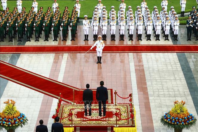 Chủ tịch nước chủ trì lễ đón Tổng thống Mông Cổ thăm cấp Nhà nước tới Việt Nam - Ảnh 1.