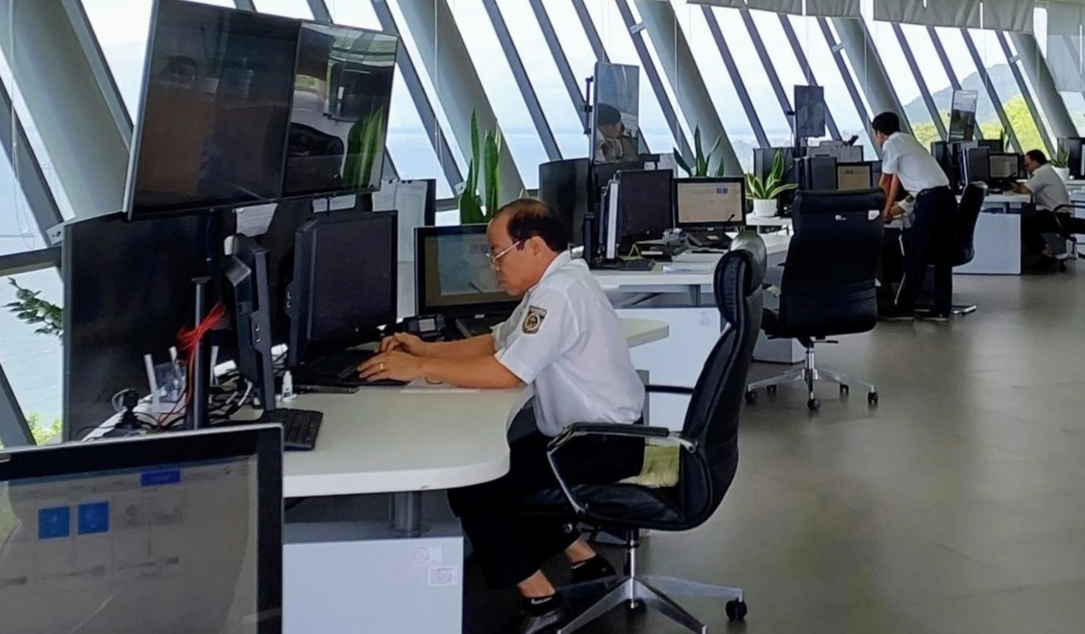 Phòng giám sát, điều phối giao thông hàng hải tại Trung tâm VTS Vũng Tàu