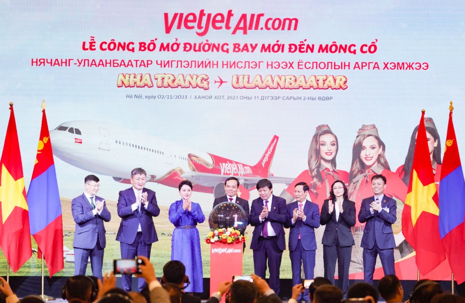 Vietjet mở đường bay mới nối Nha Trang với Mông Cổ - Ảnh 1.