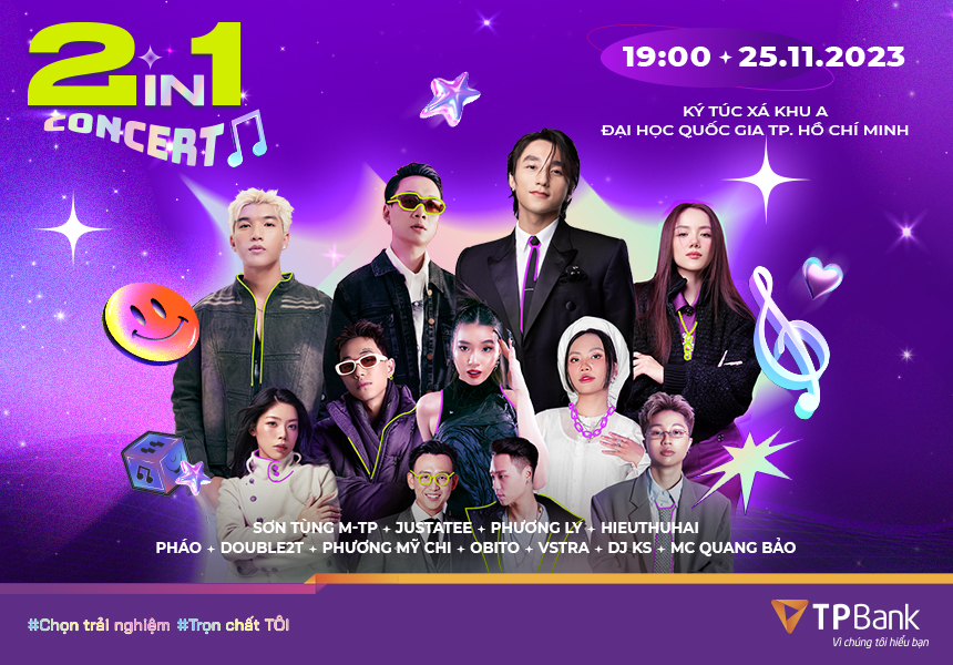 Nhạc hội TPBank 2in1 Concert: Hé lộ dàn nghệ sĩ đình đám - Ảnh 1.