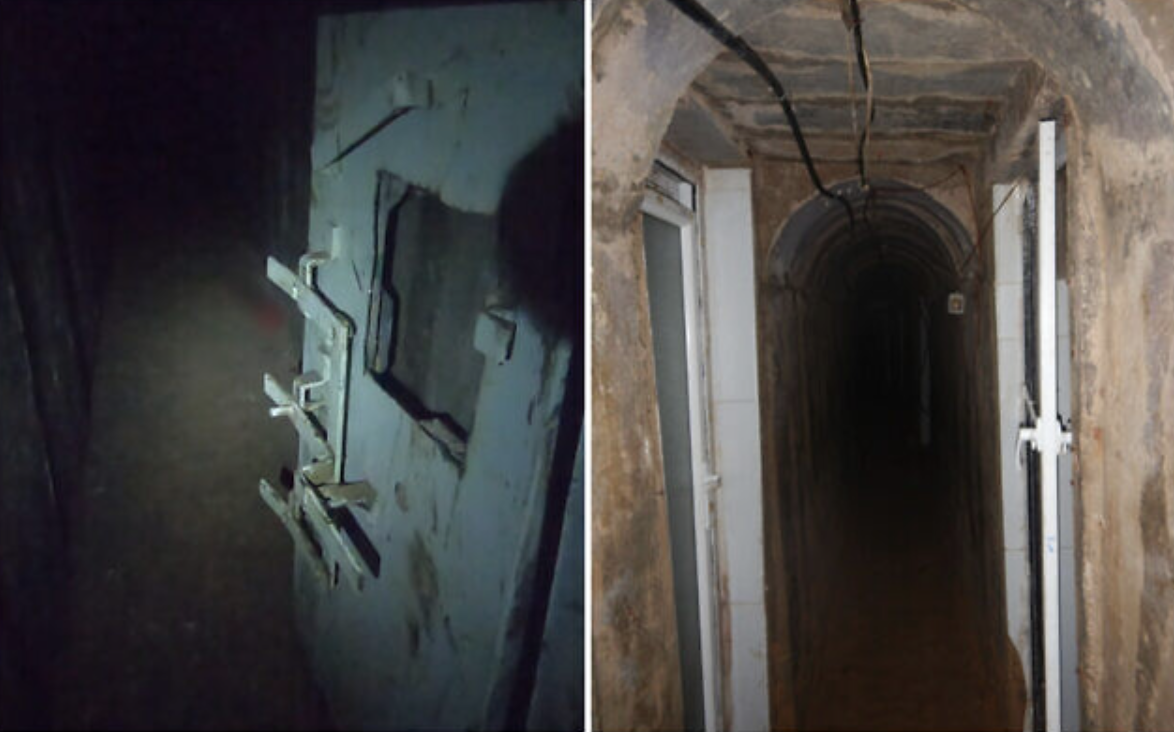 Israel công bố hình ảnh đầu tiên phía sau cánh cửa đường hầm dưới bệnh viện Al-Shifa - Ảnh 1.