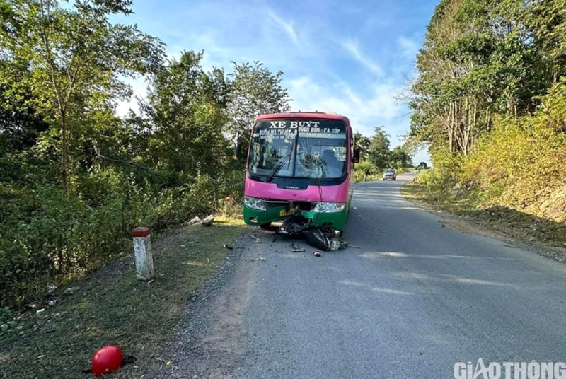 Hiện trường vụ tai nạn.