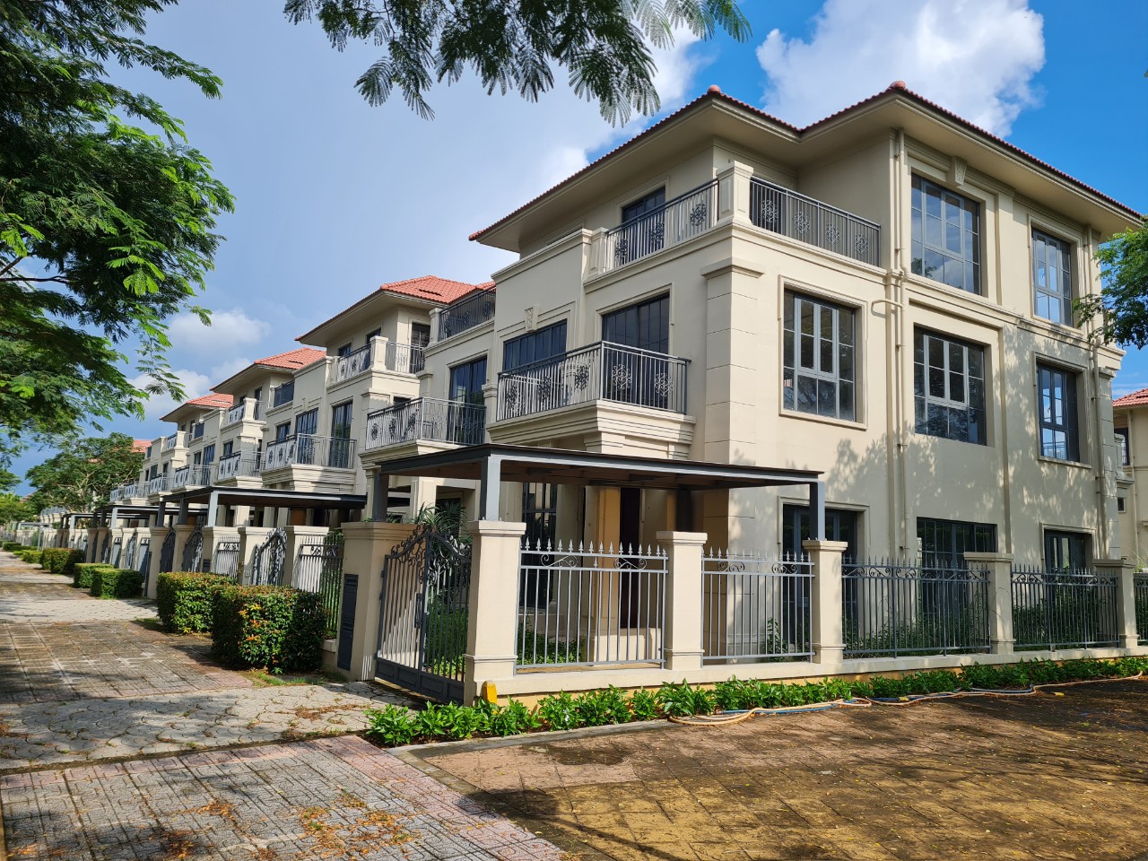Khu biệt thự ven đường lớn tại Nhơn Trạch vắng bóng cư dân sinh sống - Ảnh 4.