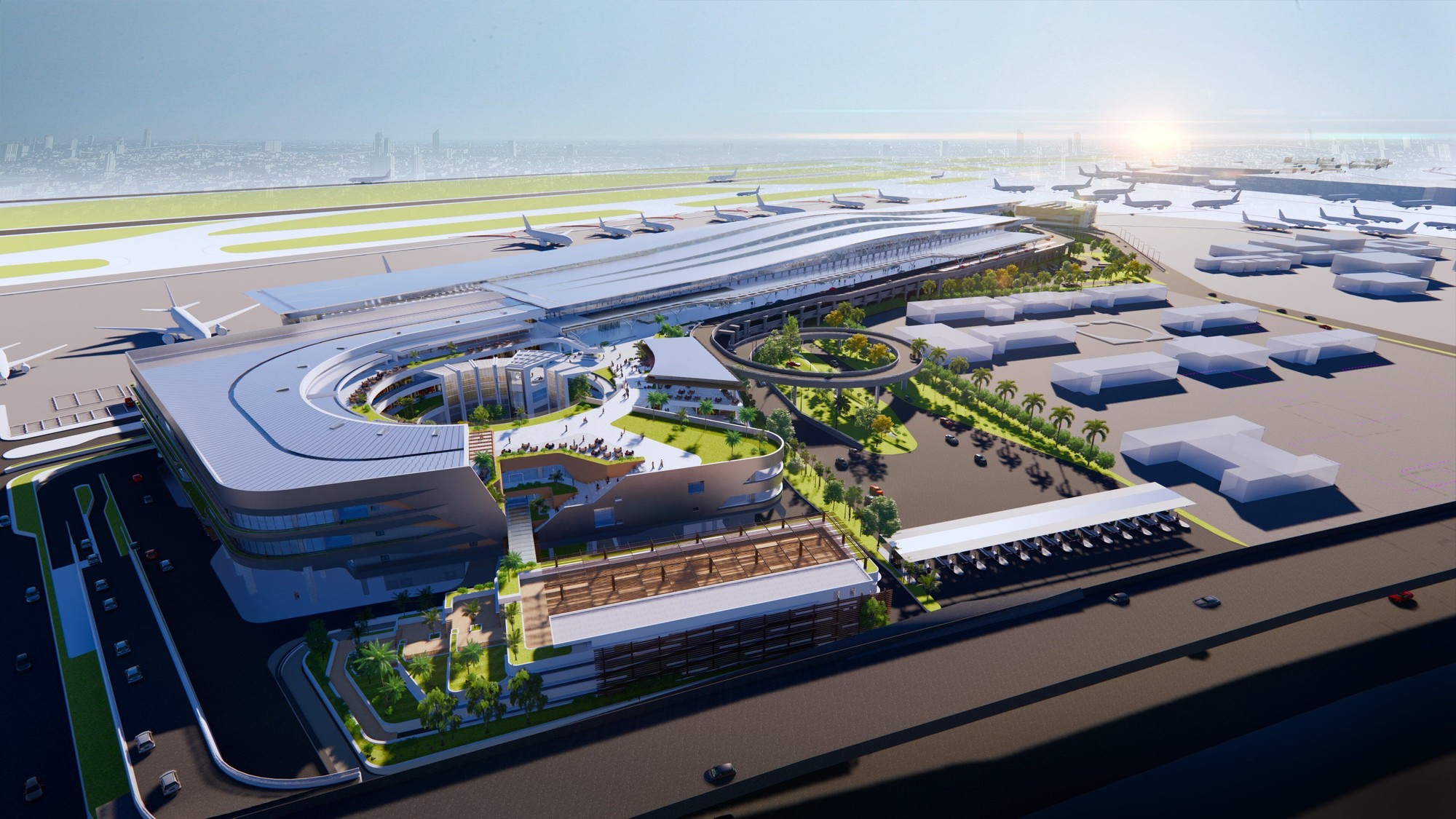 Đẩy tiến độ thi công nhà ga T3 sân bay Tân Sơn Nhất - Ảnh 1.