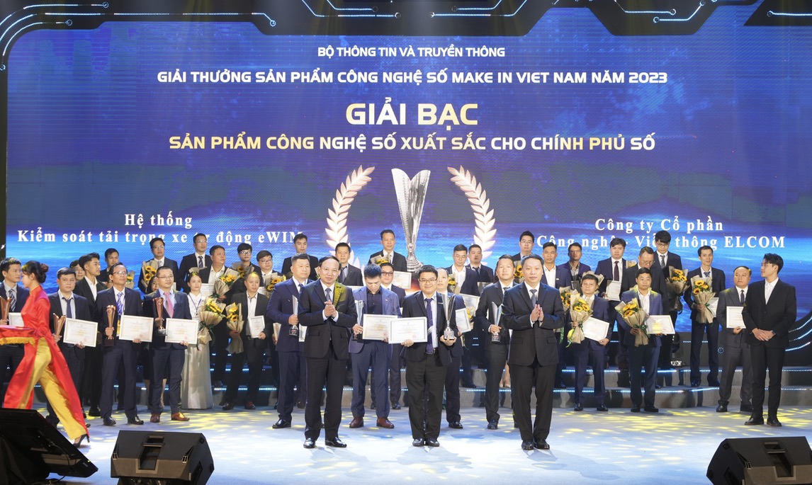 Cân tải trọng Elcom dẫn đầu nhóm sản phẩm Chính phủ số - Giải thưởng Make in Vietnam - Ảnh 1.