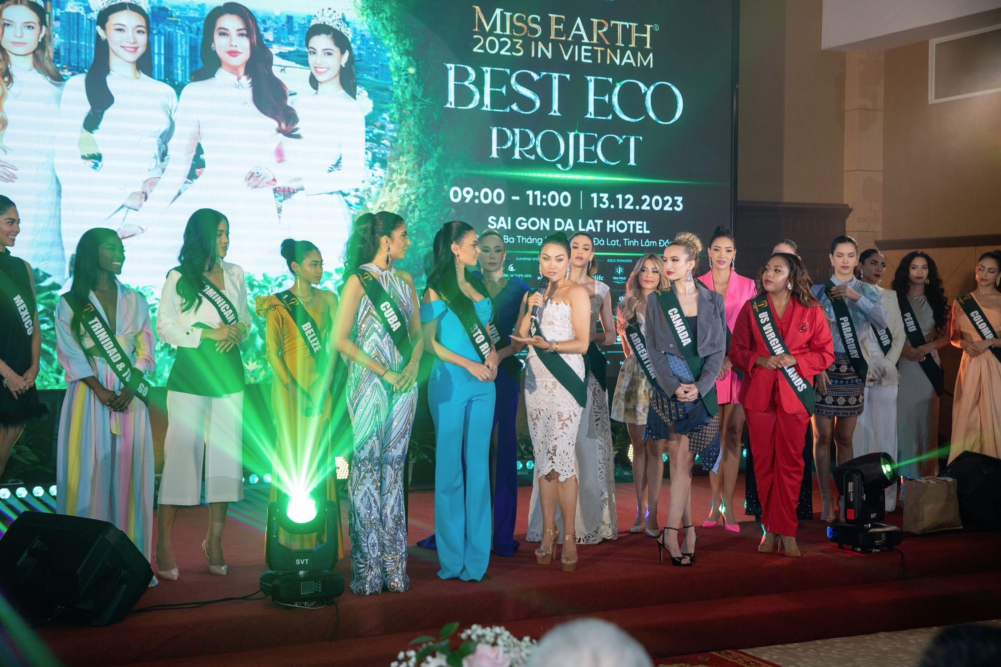 90 người đẹp Miss Earth 2023: Hết đua sắc giờ đến tranh tài  - Ảnh 1.