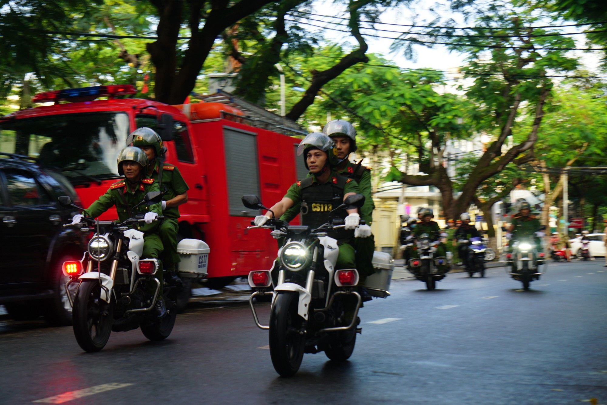 Dàn xe đặc chủng của Công an Đà Nẵng đảm bảo ANTT, ATGT dịp tết - Ảnh 2.