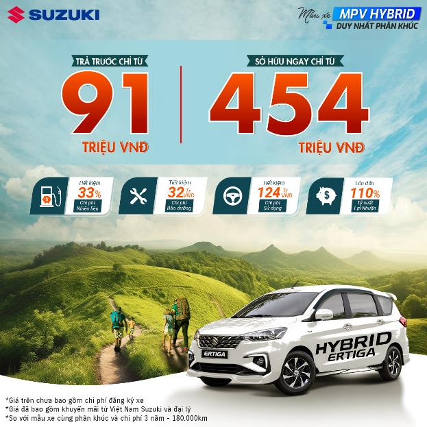 Mừng kỷ niệm 28 năm thành lập công ty, mua Suzuki Ertiga Hybrid giá chỉ từ 454 triệu đồng - Ảnh 3.