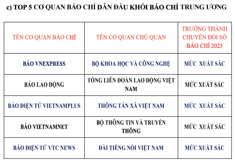 Mức độ trưởng thành chuyển đổi số báo chí: Gần 4% đạt xuất sắc - Ảnh 6.