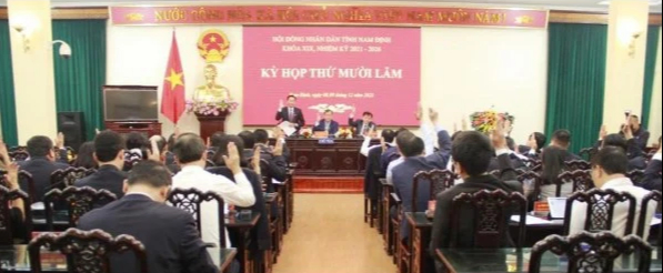Chủ tịch HĐND và Chủ tịch UBND tỉnh Nam Định đạt 100% số phiếu tín nhiệm cao - Ảnh 1.