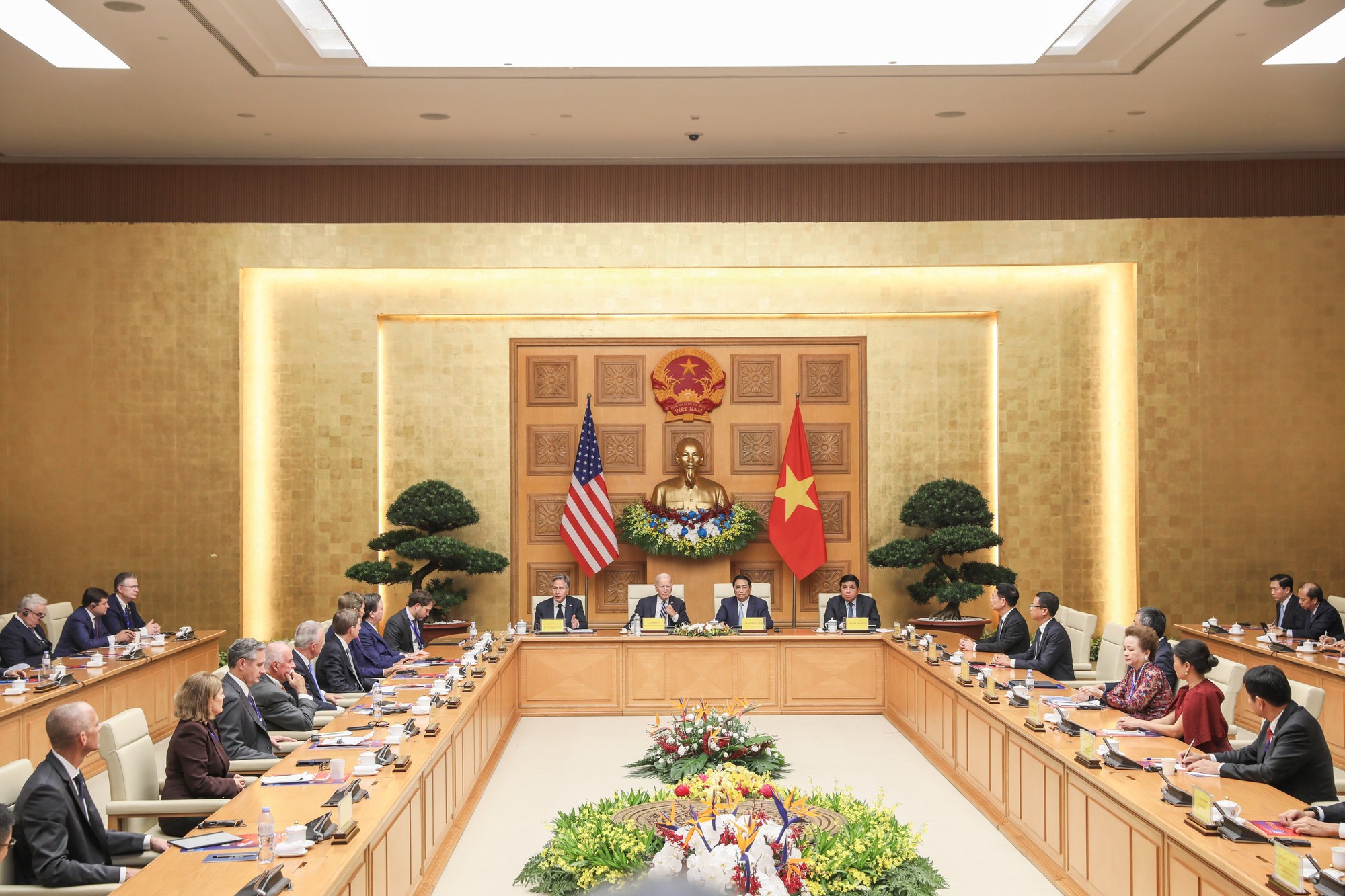 Thủ tướng Phạm Minh Chính hội kiến Tổng thống Hoa Kỳ Joe Biden - Ảnh 4.