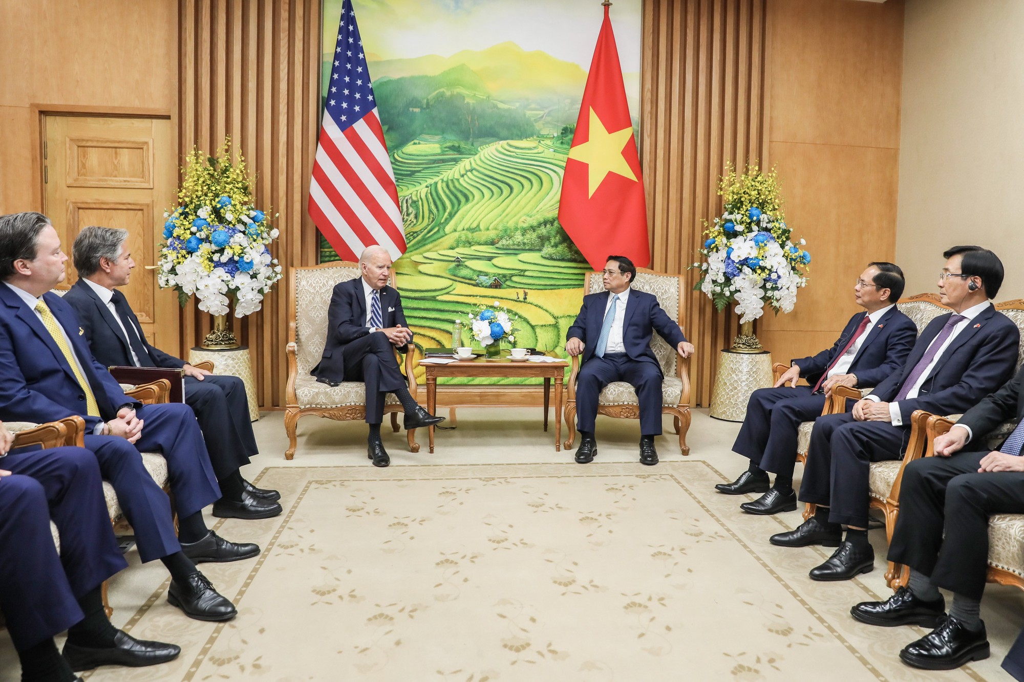 Thủ tướng Phạm Minh Chính hội kiến Tổng thống Hoa Kỳ Joe Biden - Ảnh 3.