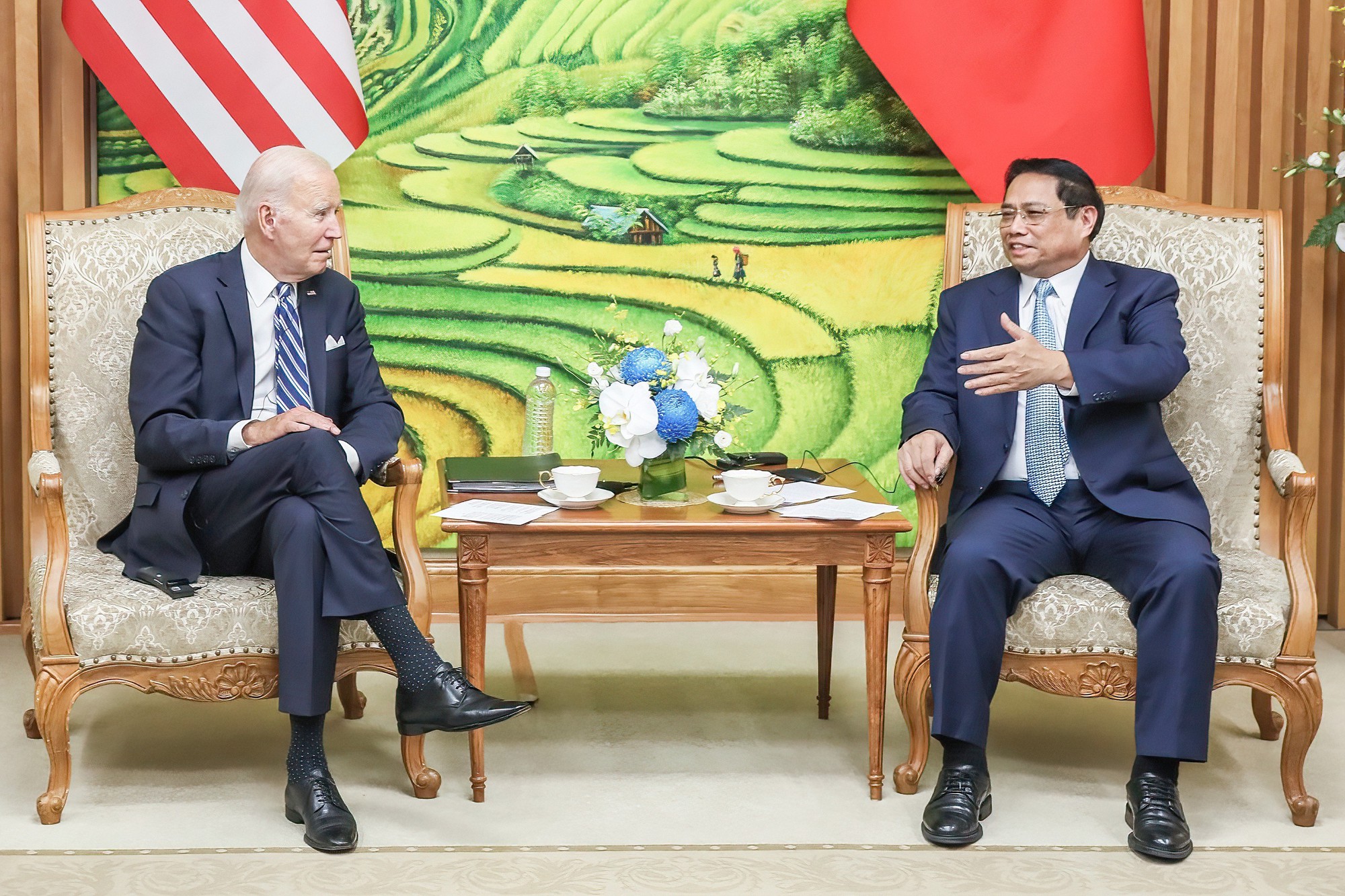 Thủ tướng Phạm Minh Chính hội kiến Tổng thống Hoa Kỳ Joe Biden - Ảnh 2.