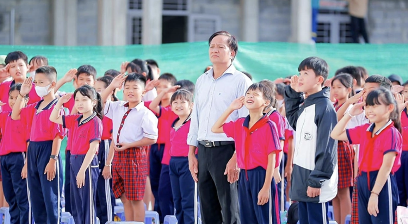 Trường tiểu học đầu tiên ở khu tái định cư sân bay Long Thành đi vào hoạt động đón 400 học sinh - Ảnh 1.