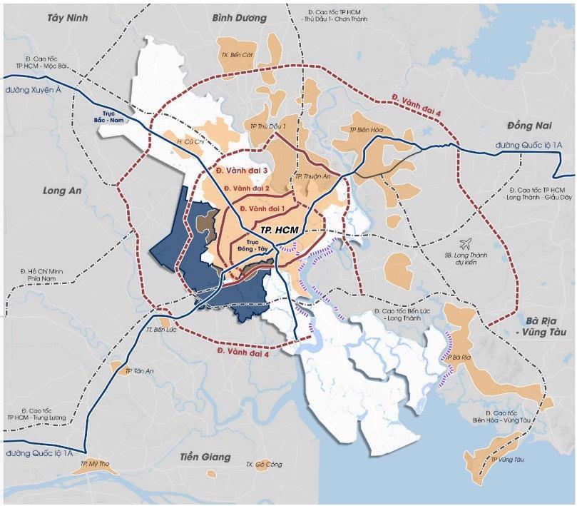 Đề xuất công nhận thành phố phía Tây trực thuộc TP.HCM  - Ảnh 1.