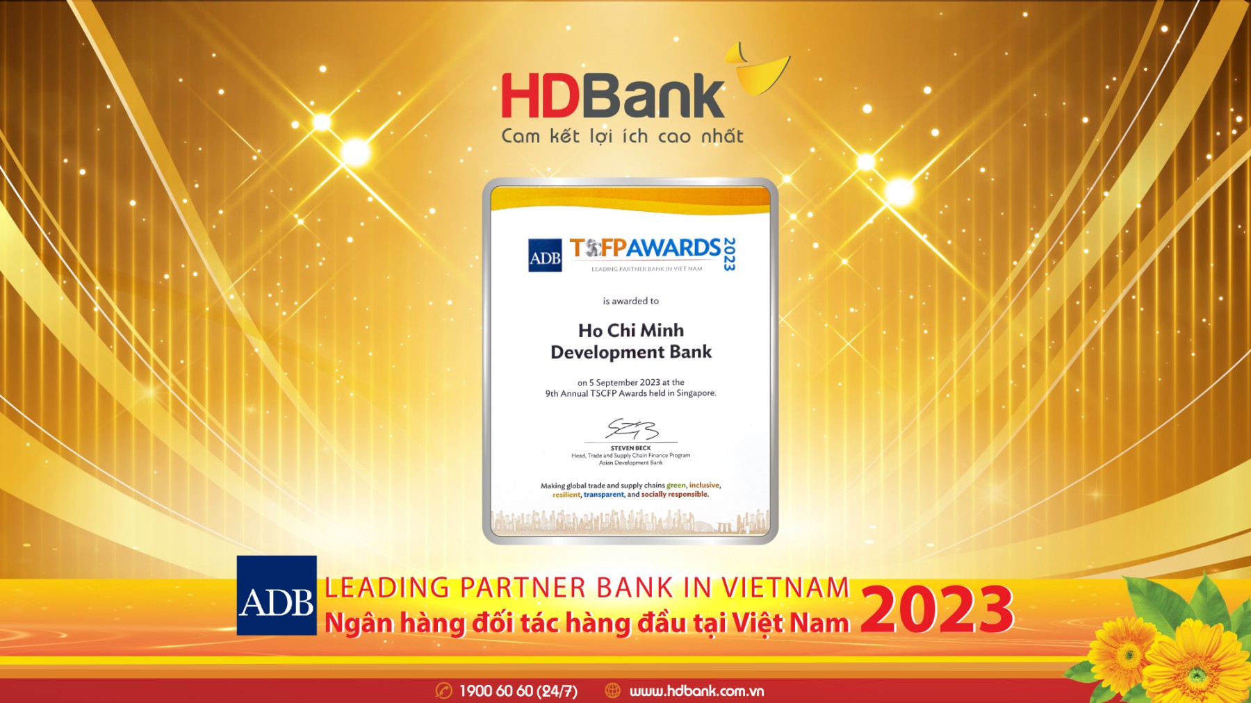 HDBank được ADB vinh danh là Ngân hàng đối tác hàng đầu tại Việt Nam - Ảnh 2.