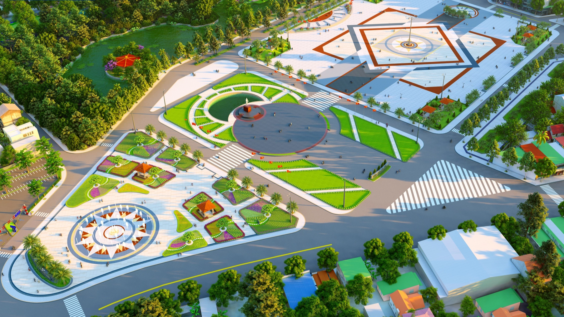 Đồng Tháp cấp ưu tiên 35.000 m3 cát nâng cấp quảng trường thành phố Sa Đéc - Ảnh 1.