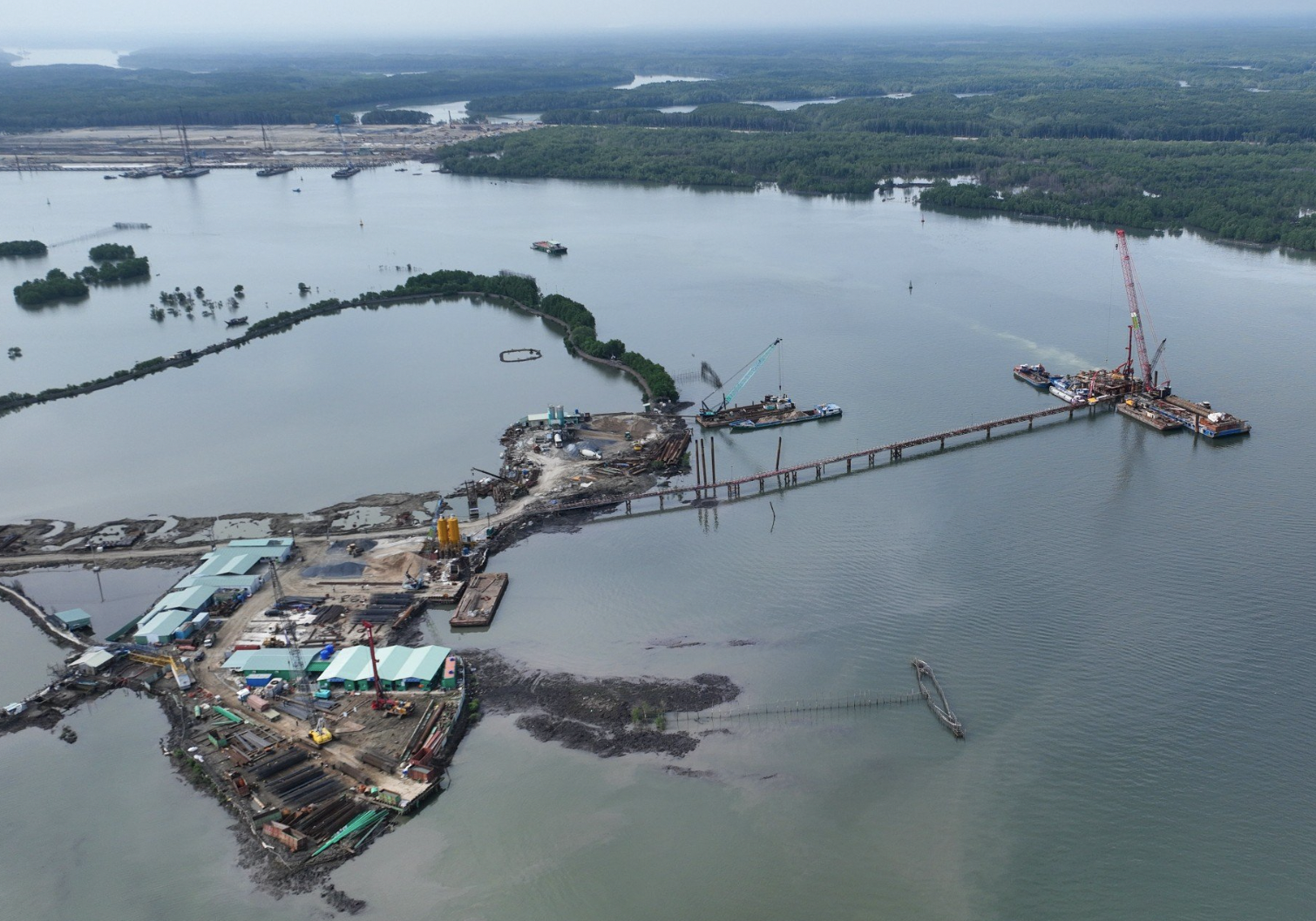 Cầu Phước An nối Bà Rịa - Vũng Tàu và Đồng Nai thi công vượt tiến độ 2 tháng- Ảnh 2.