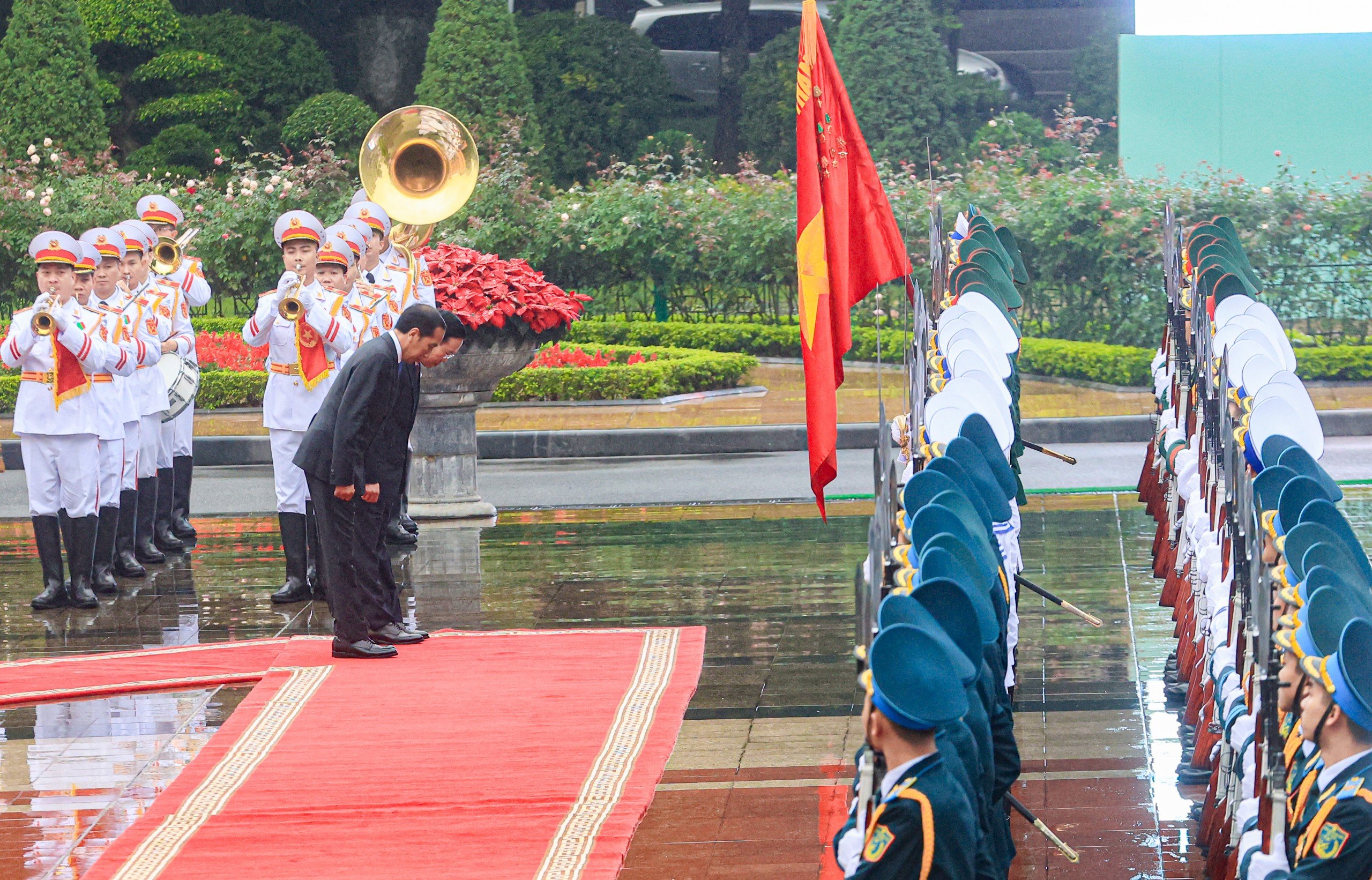 Chủ tịch nước chủ trì lễ đón cấp cao nhất Tổng thống Indonesia- Ảnh 5.