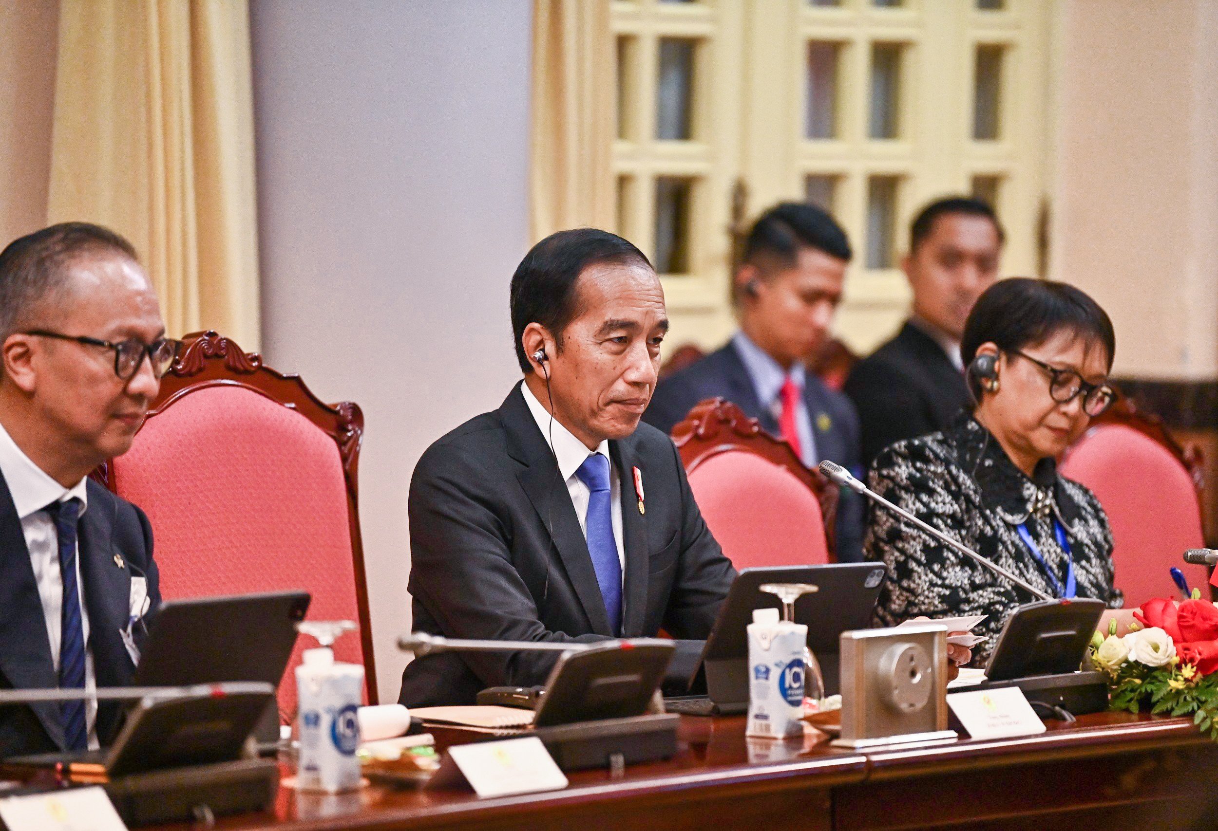 Chủ tịch nước chủ trì lễ đón cấp cao nhất Tổng thống Indonesia- Ảnh 9.