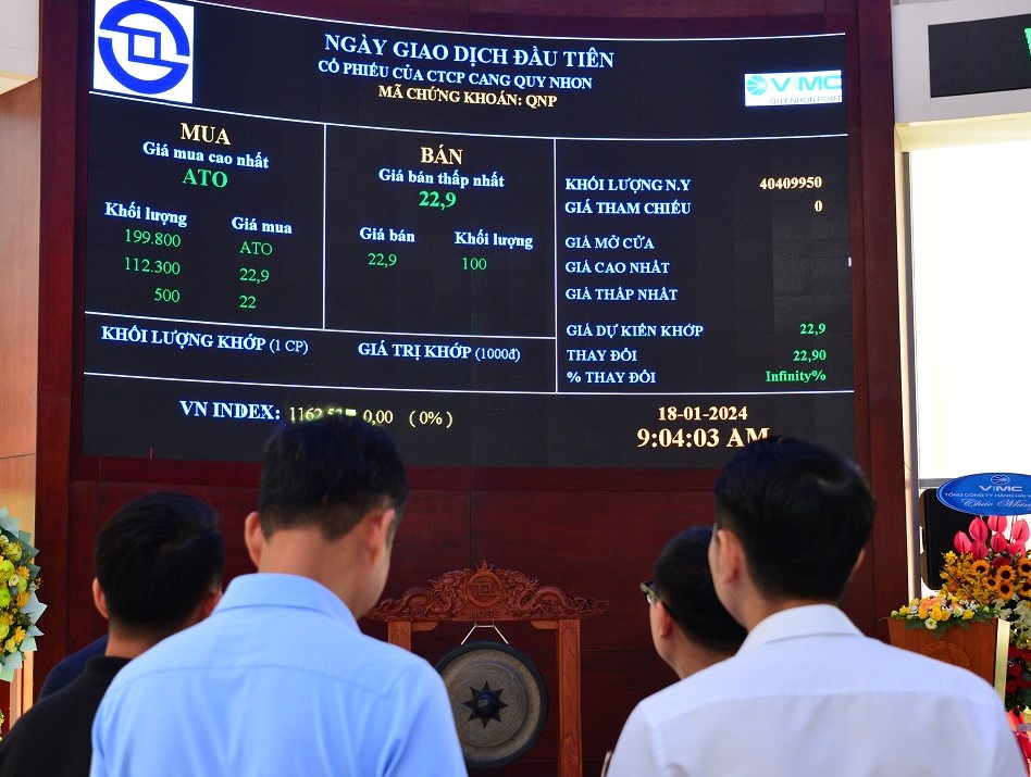 Hơn 40 triệu cổ phiếu cảng Quy Nhơn chính thức lên sàn HOSE- Ảnh 2.