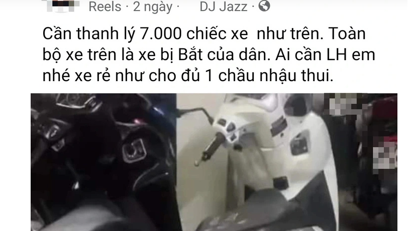 Khẩn trương xác minh livestream rao bán 7.000 xe máy ngay tại kho xe vi phạm, xe tang vật- Ảnh 1.