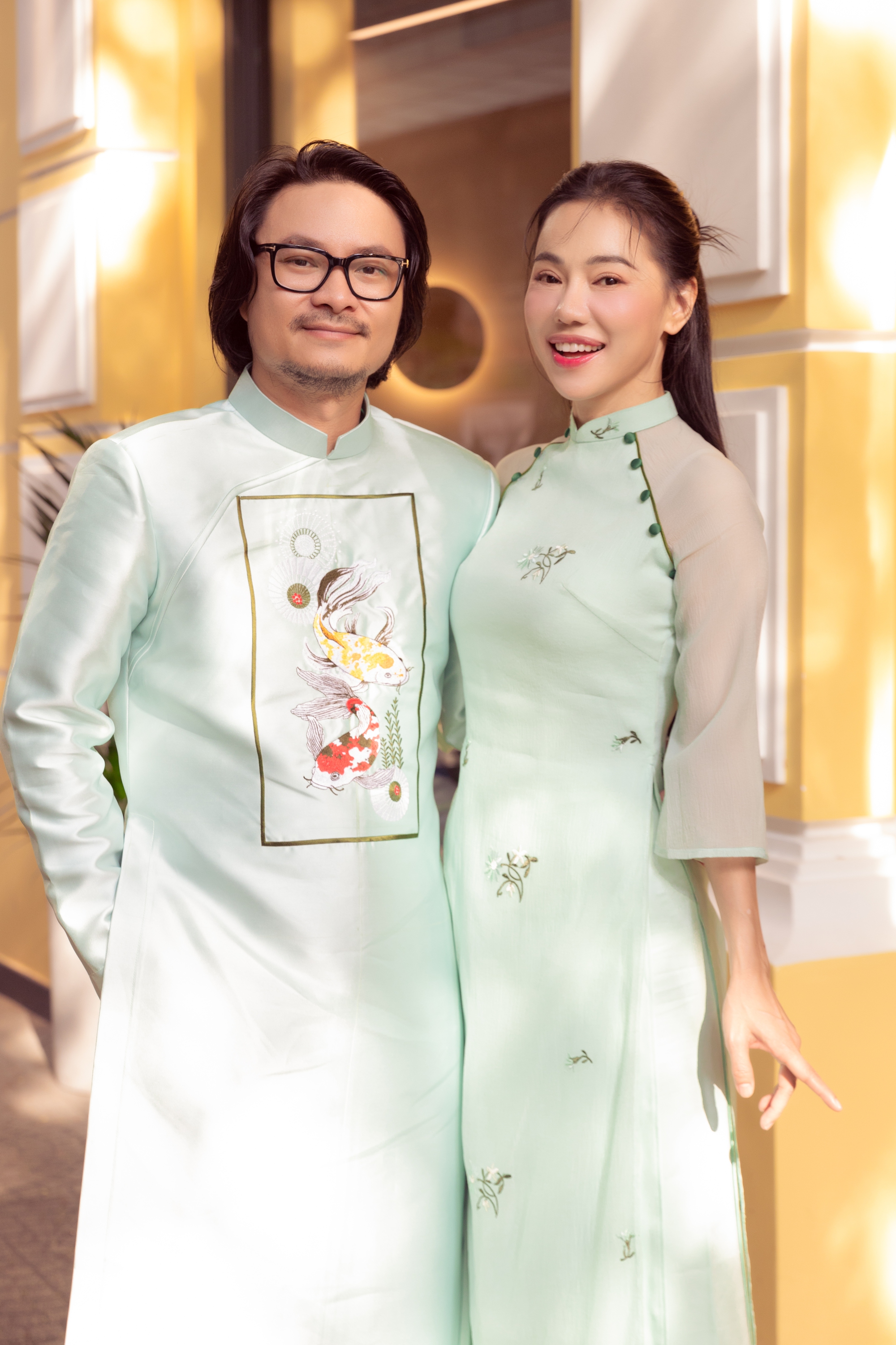 Cặp đôi "trùm hoa hậu" Kim Dung - Nhật Nam ngọt ngào tình tứ khi xuân về- Ảnh 1.