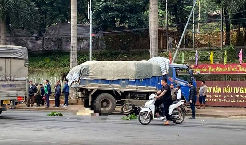 Hiện trường vụ tai nạn.