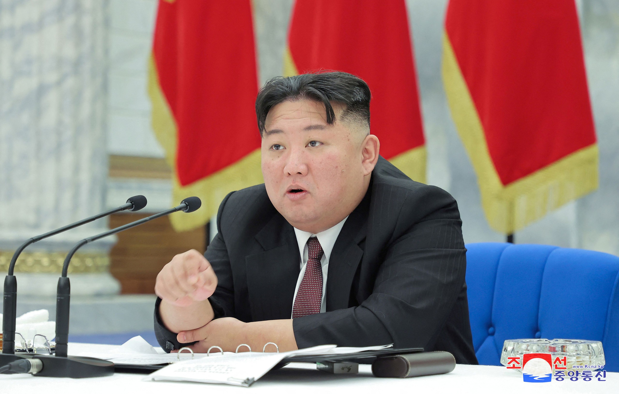 Ông Kim Jong Un mới đây đã đưa ra nhiều tuyên bố cứng rắn về việc thống nhất đất nước (Ảnh: Thông tấn xã Trung ương Triều Tiên)