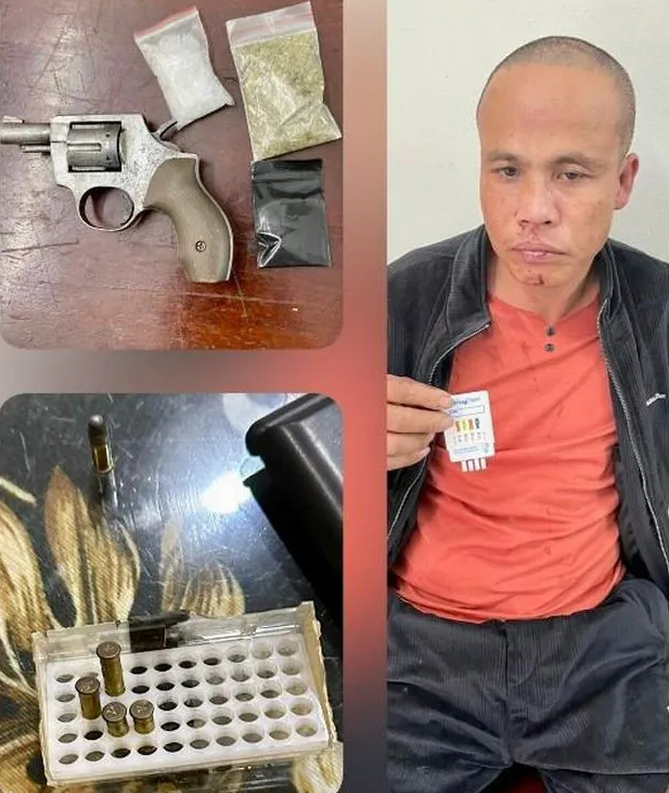 Nam Định: Khởi tố đối tượng mang súng đi mua ma túy- Ảnh 1.