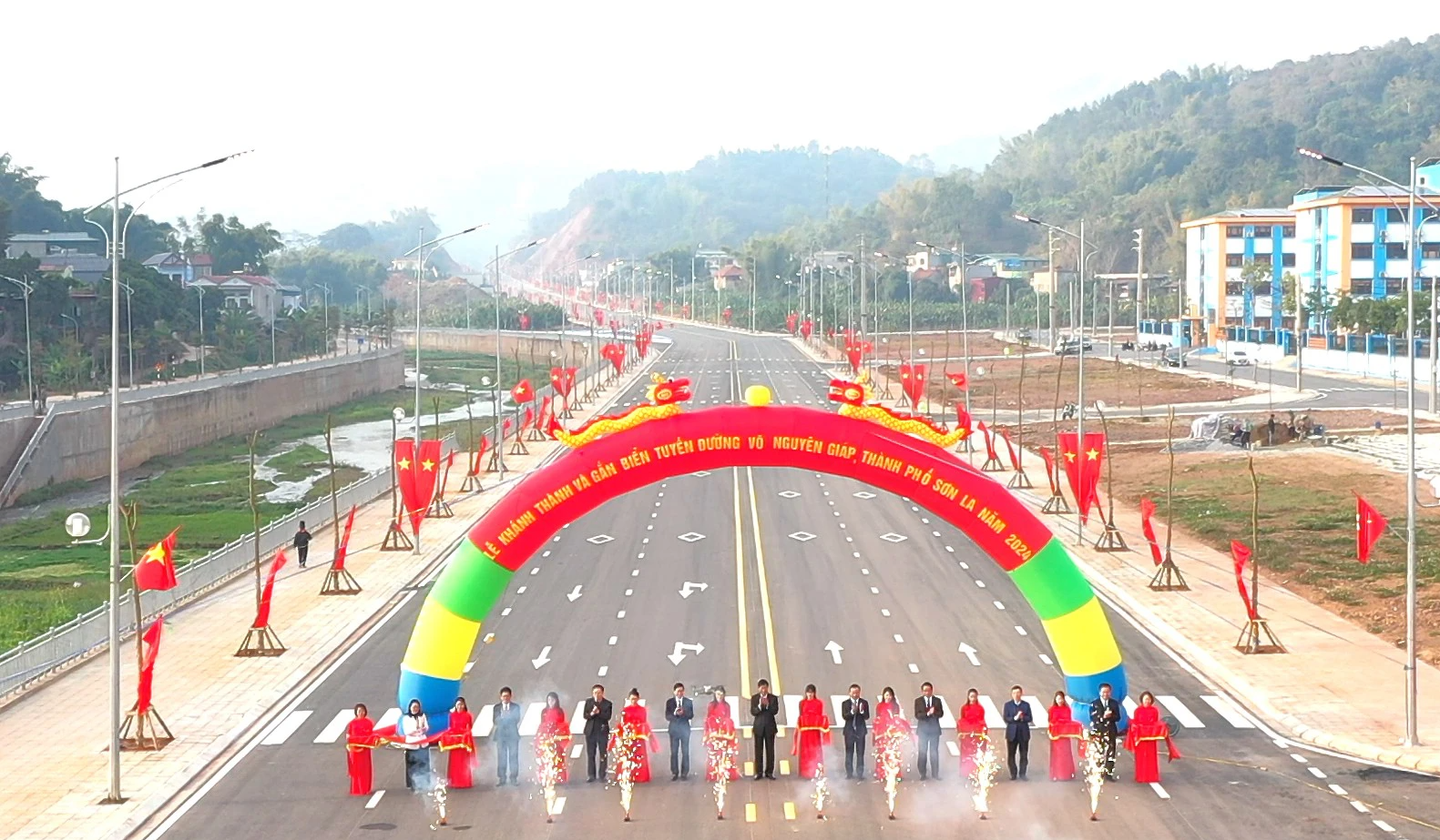 Sơn La: Khánh thành tuyến đường 200 tỷ mang tên Đại tướng Võ Nguyên Giáp- Ảnh 1.
