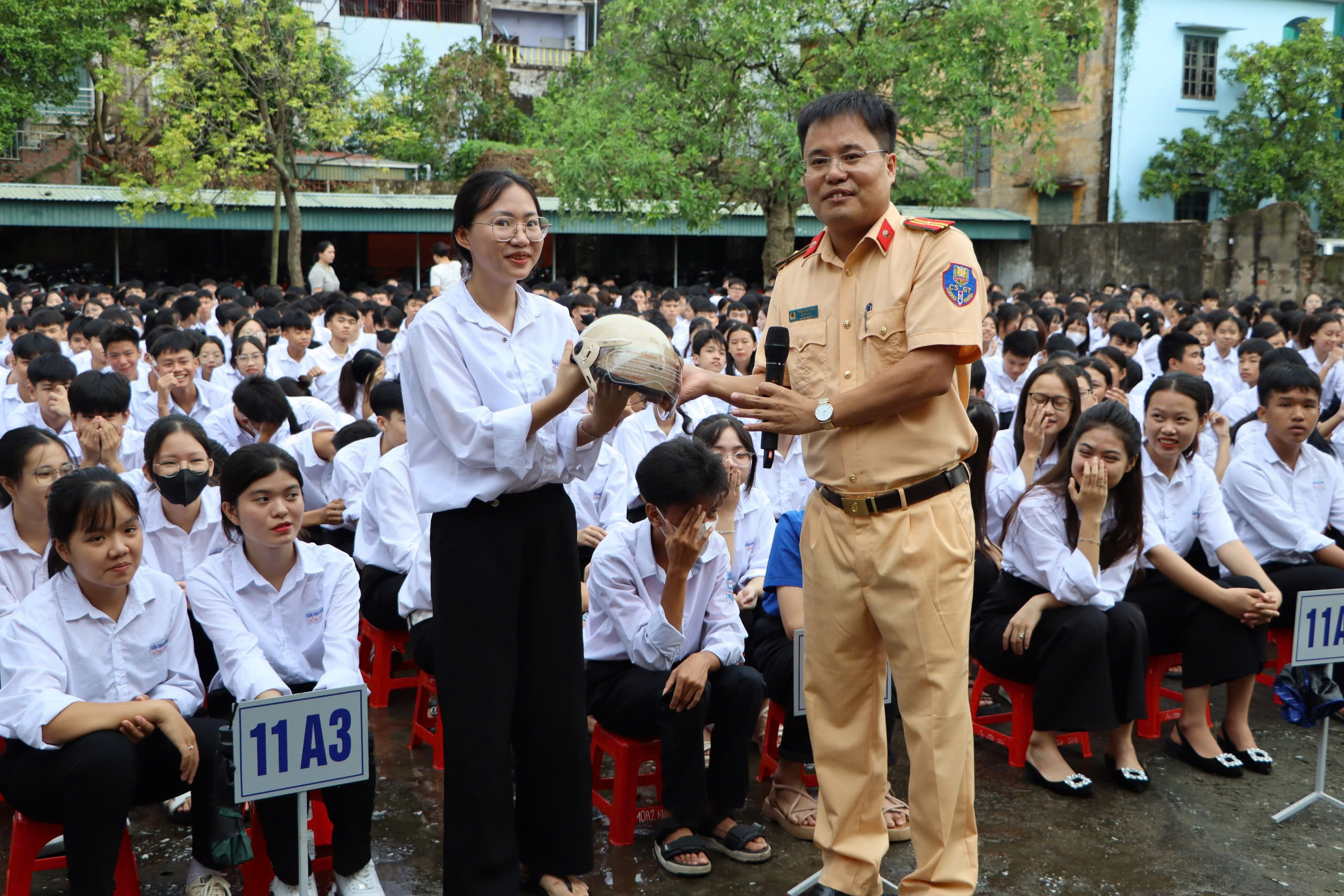 Thái Bình "phủ sóng" ATGT các trường từ đầu năm học- Ảnh 4.