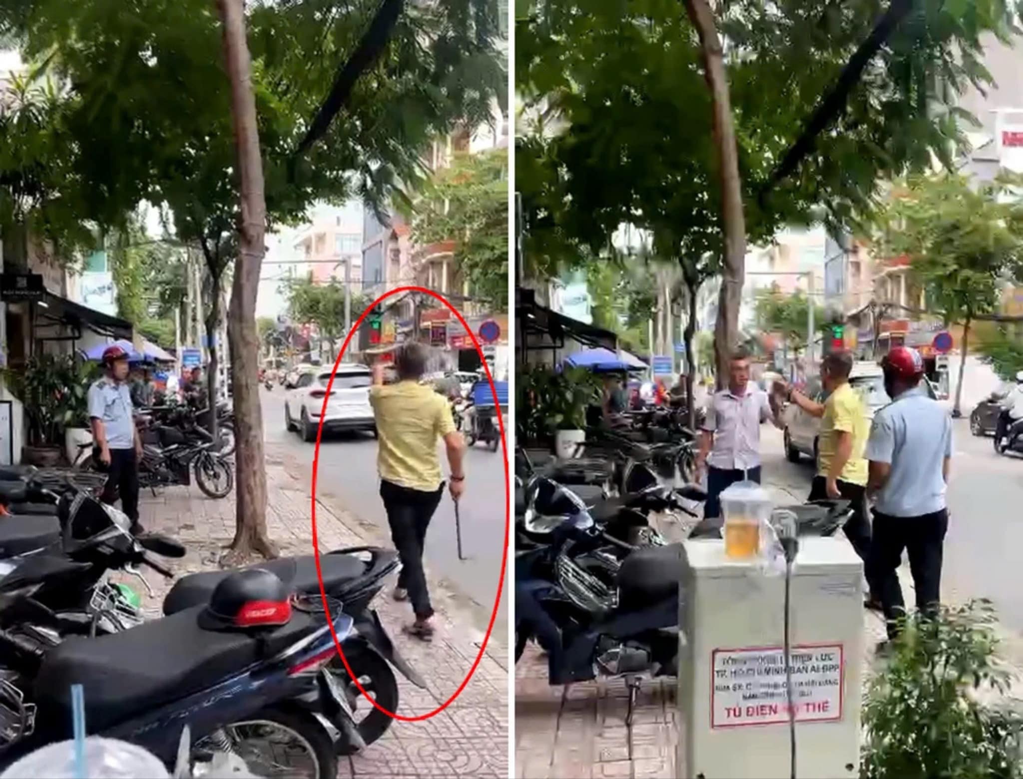Chủ tiệm tóc bị khởi tố vì san lấp vỉa hè sai quy định, chống người thi hành công vụ- Ảnh 1. Chủ tiệm tóc bị khởi tố vì san lấp vỉa hè sai quy định, chống người thi hành công vụ- Ảnh 1.