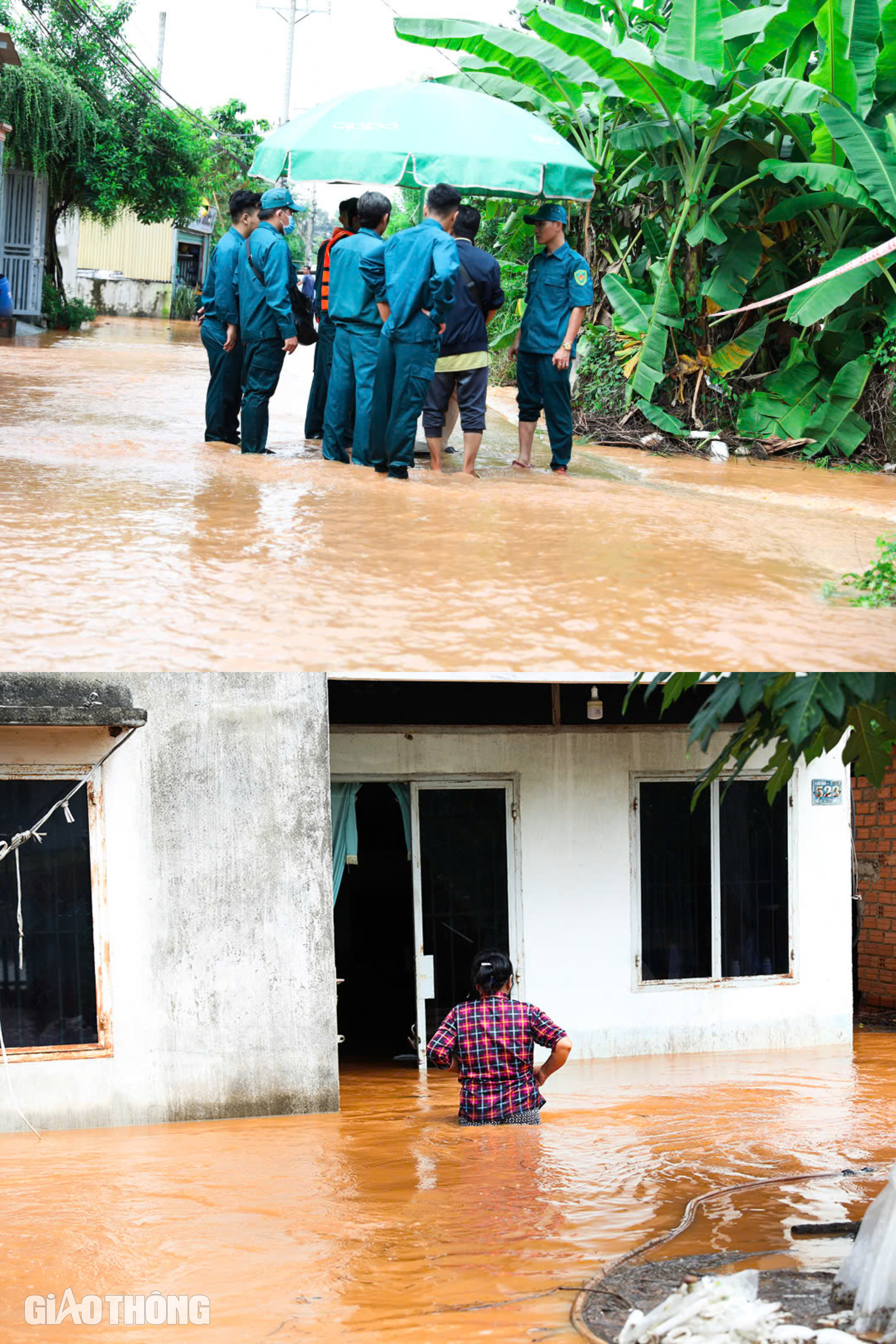 Lũ lụt gây ngập diện rộng ở Đồng Nai: 2.600 học sinh phải nghỉ học, nhiều nơi cấm đường- Ảnh 16.