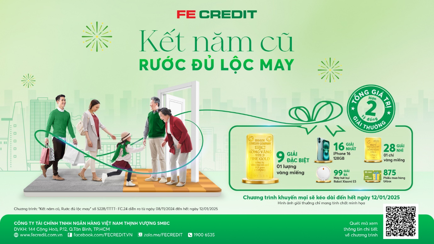 Cuối năm, FE CREDIT rộn ràng tri ân khách hàng- Ảnh 1.