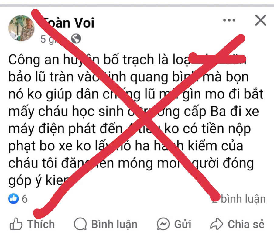 Con gái bị CSGT xử phạt, bố lên mạng xúc phạm lực lượng công an- Ảnh 1.