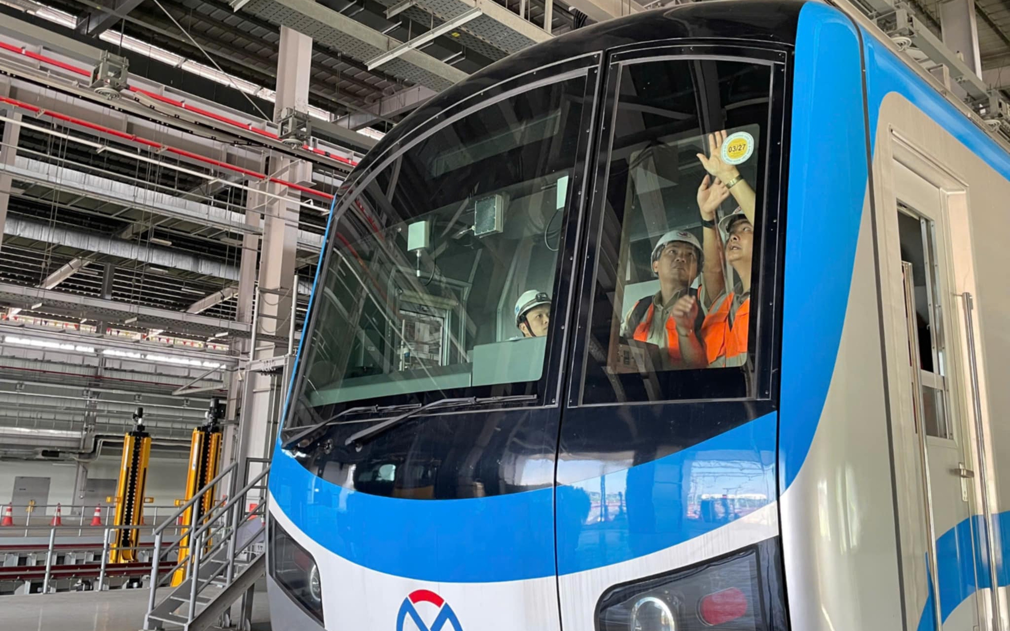 17 đoàn tàu tuyến metro số 1 Bến Thành - Suối Tiên đã được dán tem kiểm định