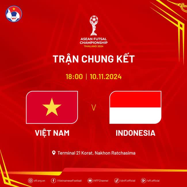 Xem chung kết futsal Đông Nam Á, Việt Nam vs Indonesia ở đâu?- Ảnh 1.