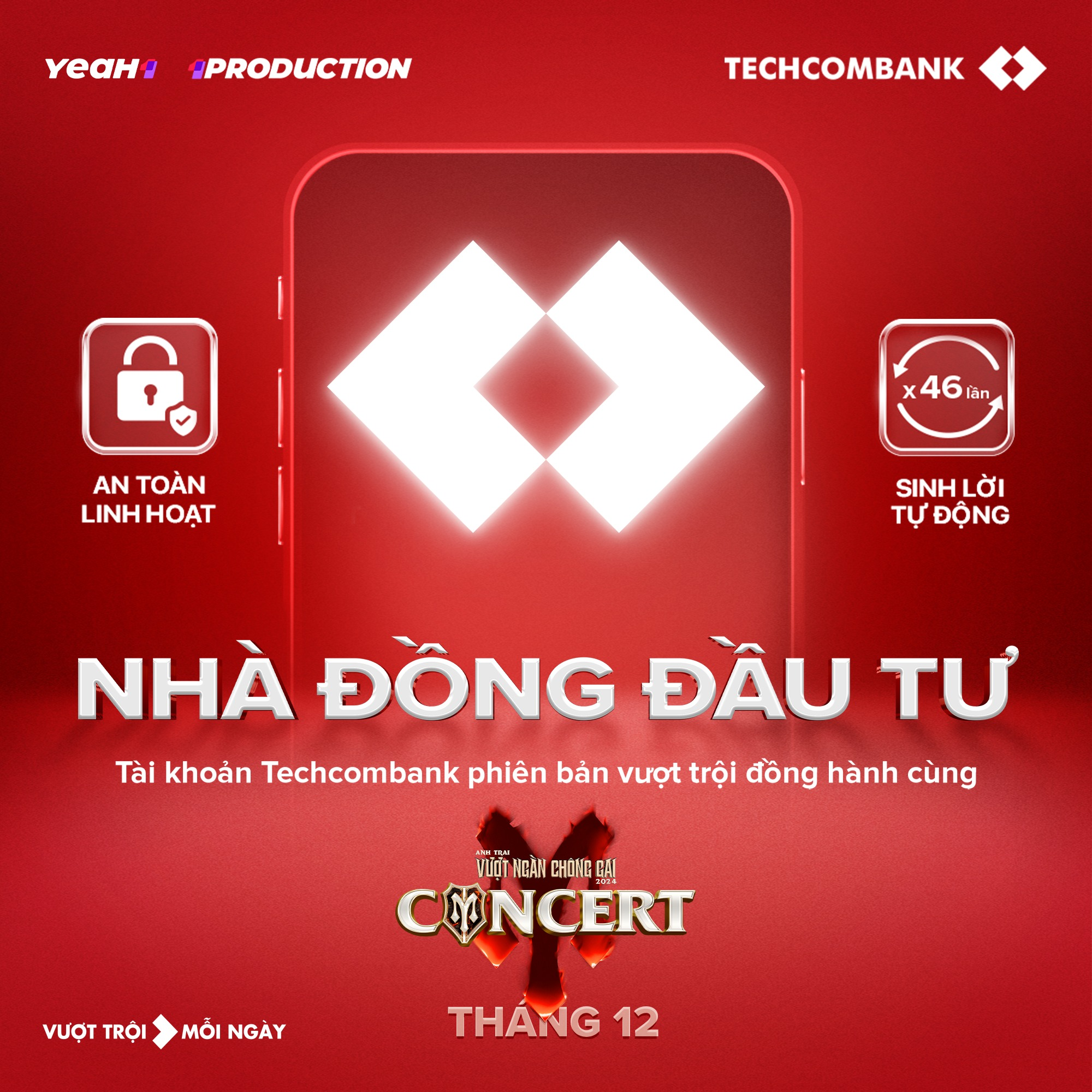 Techcombank công bố thể lệ săn vé concert Anh trai vượt ngàn chông gai- Ảnh 1.