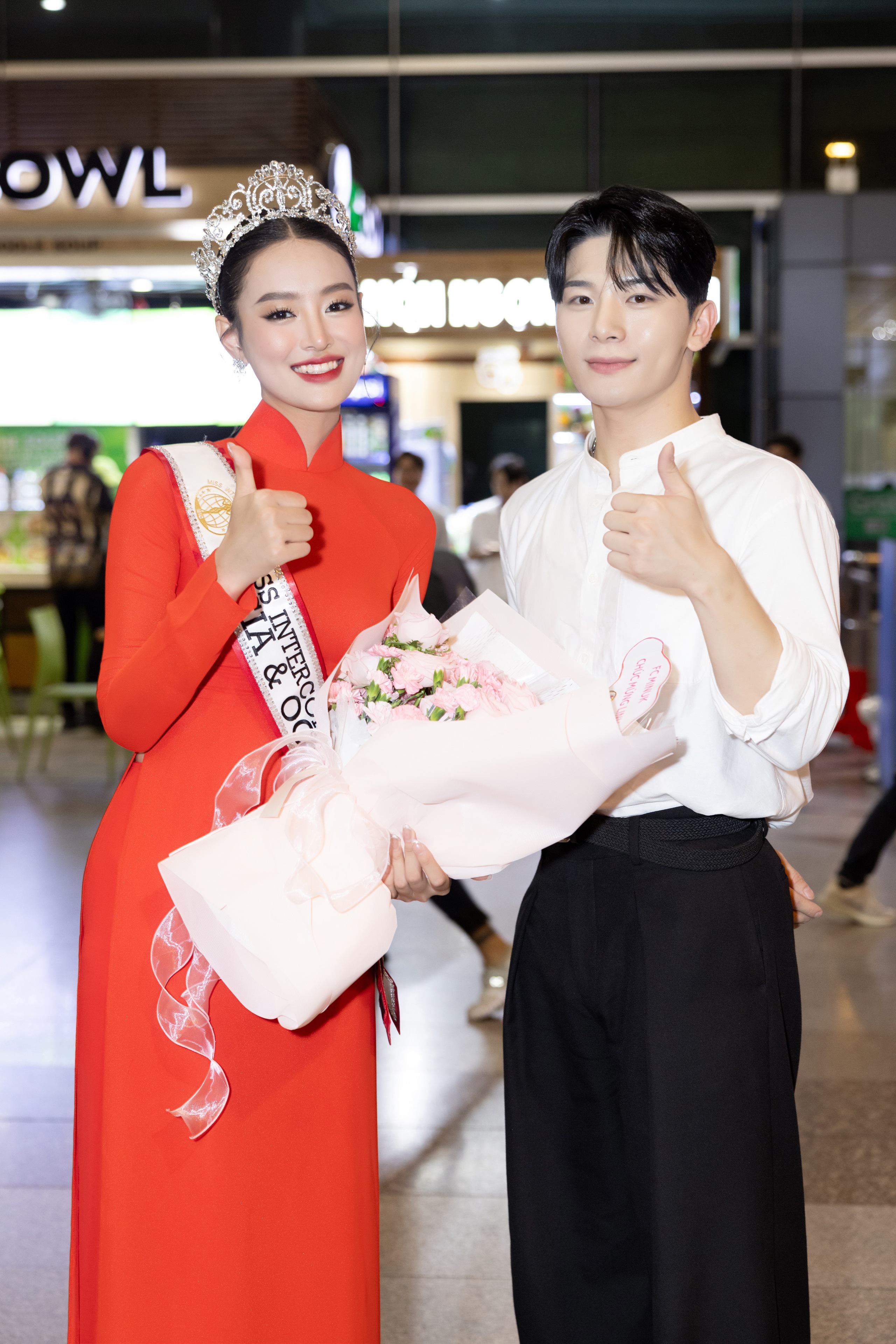 Á hậu 3 Miss Intercontinental 2024 Khánh Linh về nước: Đại diện Việt Nam thắng lớn 3 năm- Ảnh 4.