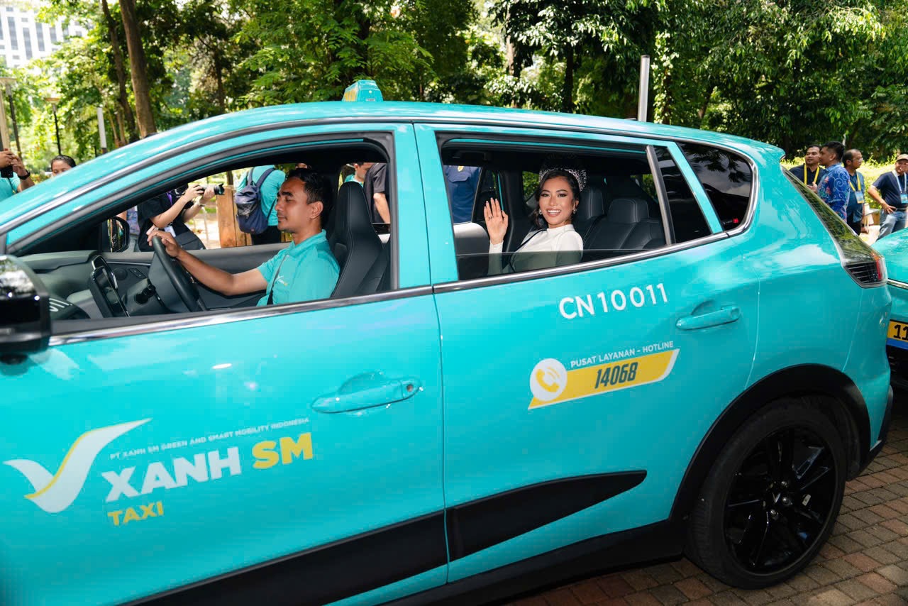 GSM khai trương taxi điện Xanh SM tại Indonesia- Ảnh 1.